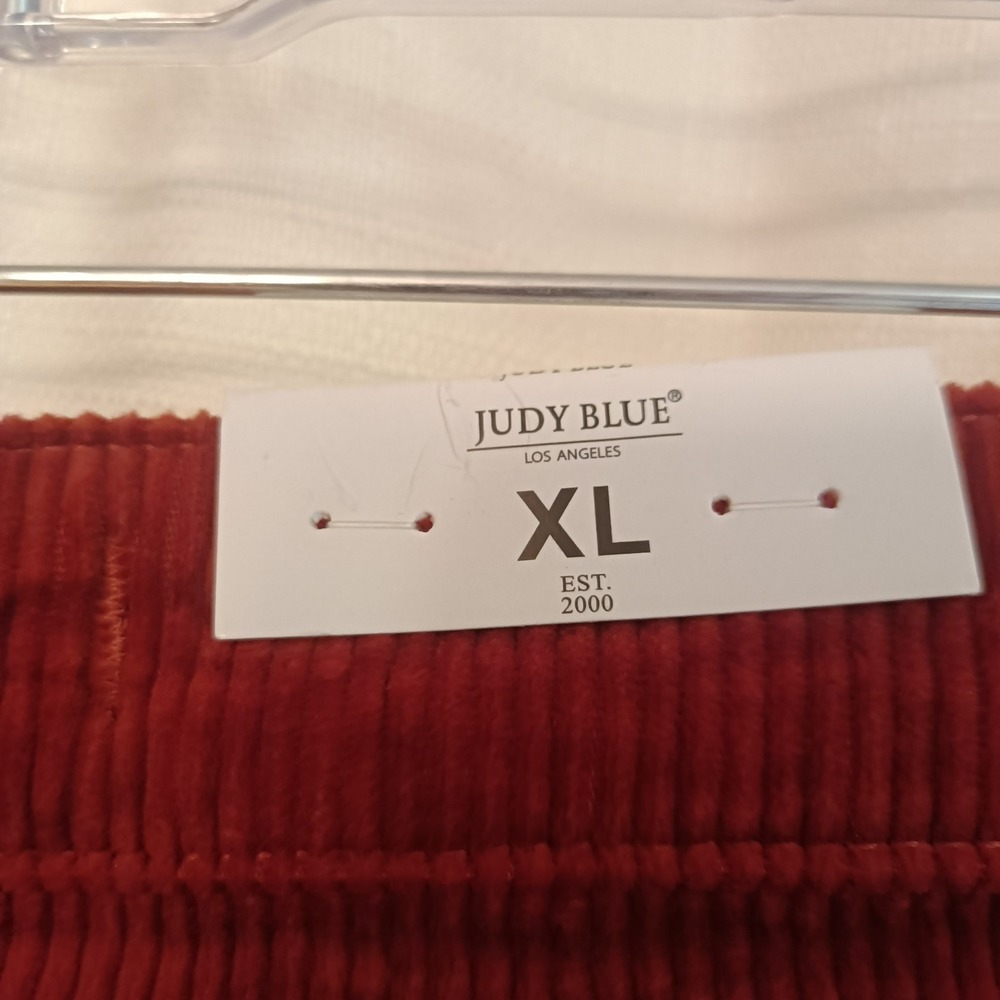 NWT Judy Blue Women's Corduroy Rust Color Skirt Button/Zip/Pockets Size XL - Picture 9 of 13